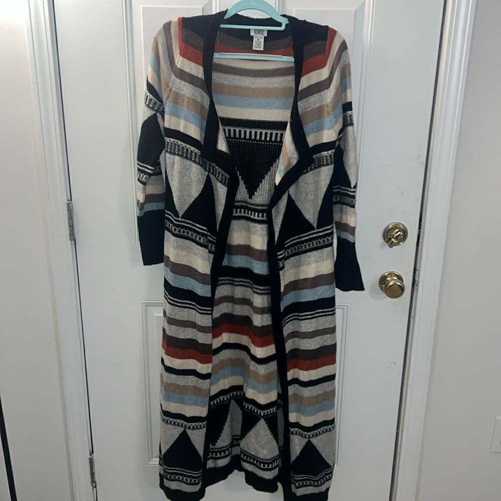 Monroe&Main cover up blue beige black